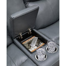  Signature Design by Ashley Mindanao U5950418C Power Reclining Loveseat with Console and Adjustable Headrest IMAGE 8