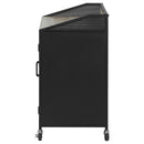 Coaster Furniture Arlette 183476 2-door Mobile Home Bar Wine Cabinet - Sandy Black IMAGE 6