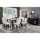 Calgary Furniture Emporium Square Hussein Counter Height Dining Table with Marble Top DN01444 IMAGE 5