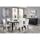 Calgary Furniture Emporium Hussein Dining Table with Marble Top DN01446 IMAGE 5
