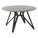 Coaster Furniture Neil 193801 Round 50-inch SmartTop Dining Table - Gunmetal IMAGE 1