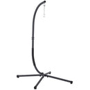 Furniture of America GM-1010LG Swing Chair with Stand - Light Grey IMAGE 2