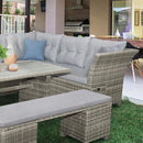 Furniture of America Malia GM-1002-5PK 5 pc Sectional Set w/ Bench IMAGE 1