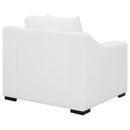 Coaster Furniture Ashlyn 509893 Upholstered Sloped Arm Accent Chair - White IMAGE 7