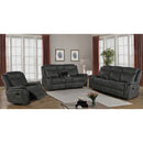 Coaster Furniture Lawrence 603505 Upholstered Padded Arm Reclining Loveseat - Charcoal IMAGE 4