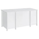 Coaster Furniture Dylan 801573 60-inch 4-Drawer Lift Top Office Desk - White High Gloss IMAGE 6