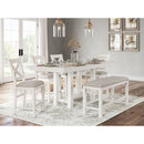  Calgary Furniture Emporium Robbinsdale Counter Height Dining Table with Trestle Base D642-32 IMAGE 14