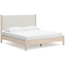 Signature Design by Ashley Cadmori B2615B7 King Upholstered Panel Bed IMAGE 1