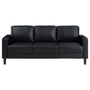 Coaster Furniture Ruth 508361 Upholstered Track Arm Sofa - Black IMAGE 3