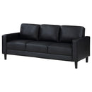 Coaster Furniture Ruth 508361 Upholstered Track Arm Sofa - Black IMAGE 4