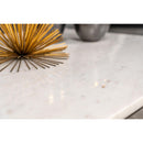 Coaster Furniture Tobin 707698 Square Marble Top Coffee Table - White and Black IMAGE 6