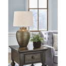  Signature Design by Ashley Madney L207494 Metal Table Lamp IMAGE 2