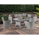 Furniture of America Shonda FM80001GG-SET+2CH 5 pc Patio Dining Set IMAGE 2