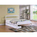 IFDC IF-416-54" Double Bed with 2 Storage Drawers - White IMAGE 1