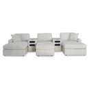 Signature Design by Ashley Modmax 92103S49 5 pc Double Chaise with Audio Consoles IMAGE 2