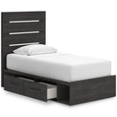 Signature Design by Ashley Hollivern B2108B18 Twin Panel Bed with Storage IMAGE 2