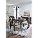 Signature Design by Ashley Lavinton D764-35 Oval Dining Room Extension Table IMAGE 12