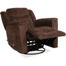 IFDC Swivel Glider Fabric Recliner with Wall Recline IF-6346 IMAGE 3