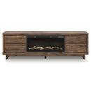 Signature Design by Ashley Zadilyn W3367W1 72" TV Stand with Electric Fireplace IMAGE 1