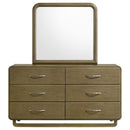 Coaster Furniture Amsbury 224273M 6-Drawer Dresser and Mirror - Nutmeg IMAGE 2