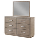 Coaster Furniture Kenora 224853M 6-Drawer Dresser and Mirror - Barley Brown IMAGE 3