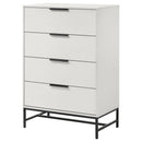 Coaster Furniture Sonora 224865 4-Drawer Bedroom Chest - White IMAGE 3