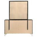 Coaster Furniture Lucia 224993M 6-Drawer Dresser and Mirror - Black IMAGE 6