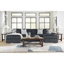  Signature Design by Ashley Midnight-Madness 98105S7 3 pc Double Chaise Sectional IMAGE 2