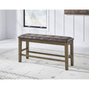  Signature Design by Ashley Urbinforte PCD592-09 Double Counter Upholstered Bench IMAGE 3