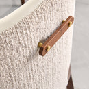 BIANCA - BEIGE LEATHER & FABRIC