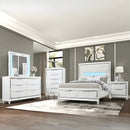 WHITE PEARL 6-PIECE QUEEN BED SET