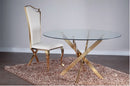51" Gold Sword Dining Table