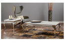 Silver Tusk Marble Table Series
