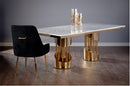Pillar Gold Dining Table