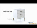 Calgary Furniture Emporium Myles 3-Drawer Nightstand AC00843 EXTERNAL_VIDEO 1
