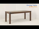 Calgary Furniture Emporium Abiram Dining Table DN01028 EXTERNAL_VIDEO 1