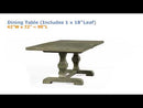 Calgary Furniture Emporium Landon Dining Table with Trestle Base DN00950 EXTERNAL_VIDEO 1