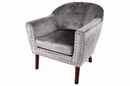 Rose Grey-Velv Accent Chair